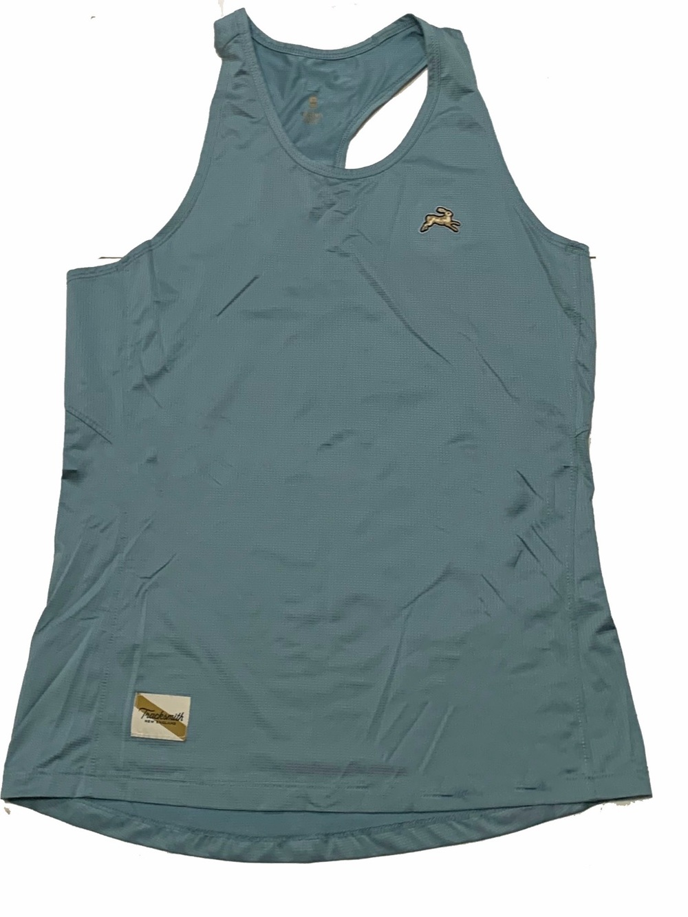 Tracksmith Teal Racerback Performance Tank
